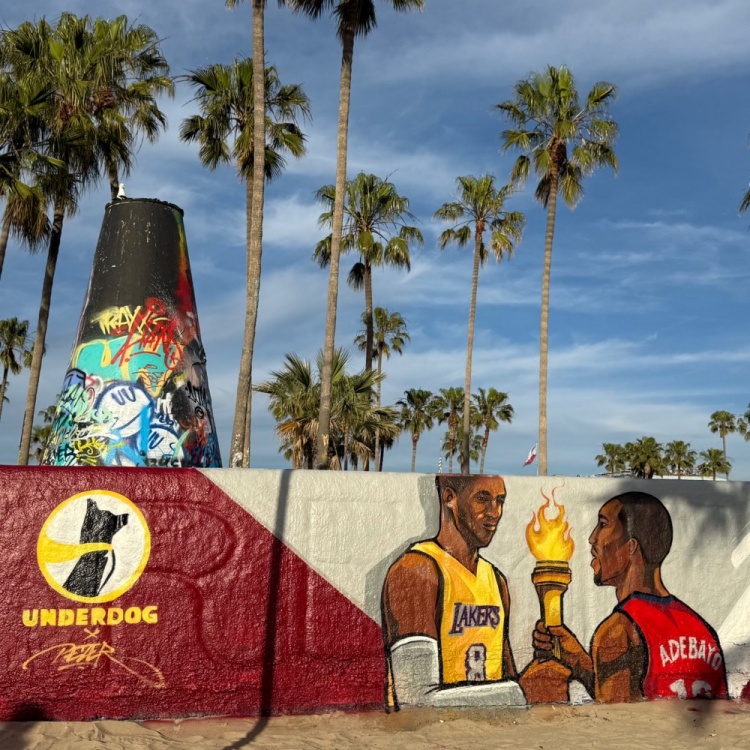 九游娱乐-81分先生和83分先生的传承？洛杉矶当地壁画致敬科比&amp;阿德巴约